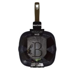 Grilovacia panvica s mramorovým povrchom 28x28 cm Berlingerhaus Shiny Black Edition BH-6611
