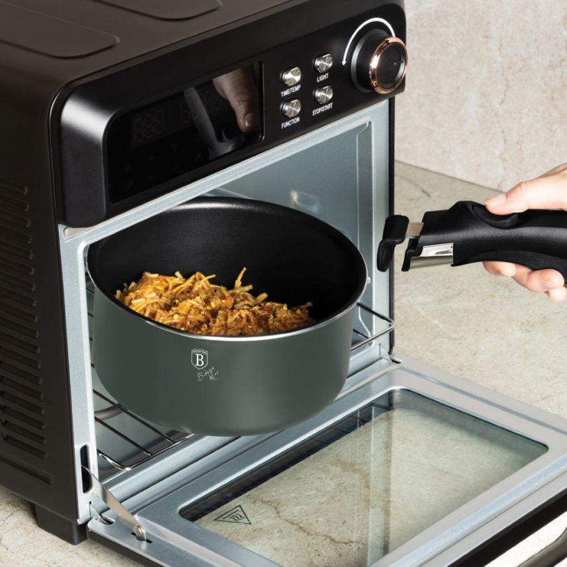 Sada varných a zapékacích mís s odnímatelnou rukojetí 13 dílná vhodná do trouby do 220°C Berlingerhaus Matte Green Collection BH-8423