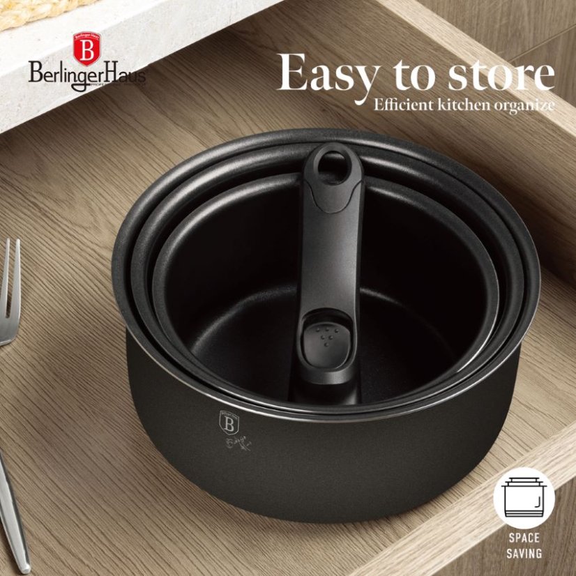 13 pcs cookware set Berlingerhaus Anthracite Collection BH-8252N