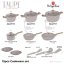 15 pcs cookware set Berlingerhaus Taupe Nordic Collection BH-8344
