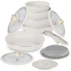 Sada varných a zapékacích mís s odnímatelnou rukojetí 13 dílná vhodná do trouby do 220°C Berlingerhaus Sahara Collection BH-8247N