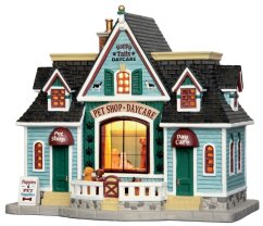 Lighted Building Lemax 55976 Happy Tails Pets & Daycare