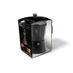 Kávovar na espresso pre 3 osoby Berlingerhaus Black/Rose  Gold Collection BH-1973