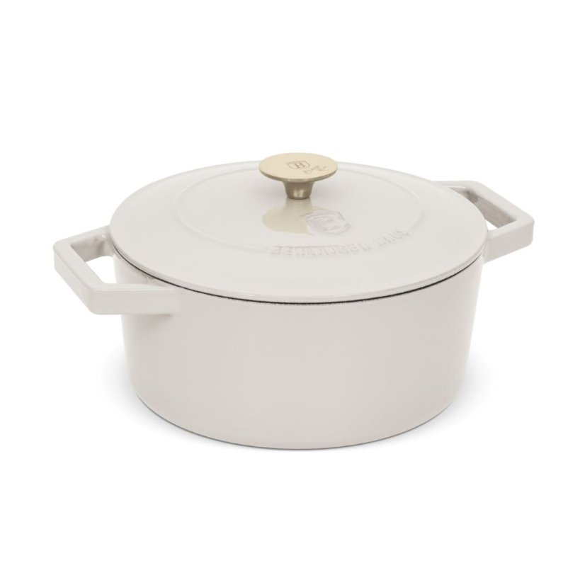 Ťažký liatinový hrniec s vekom Ø 24 cm 4,35 L Berlingerhaus Sahara Collection BH-6528