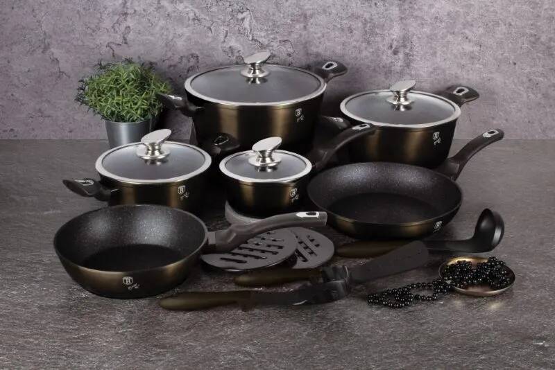 Kastról 2,5 L s mramorovým povrchom 20cm Berlingerhaus Shiny Black Edition BH-6604