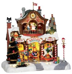 Sights and Sounds Lemax 35558 Santa's Workshop