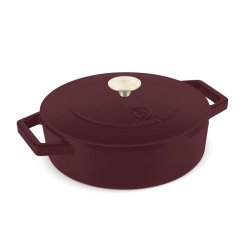 Shallow pot Ø 26 cm 2,57 L cast iron Berlingerhaus Leonardo Collection BH-6263