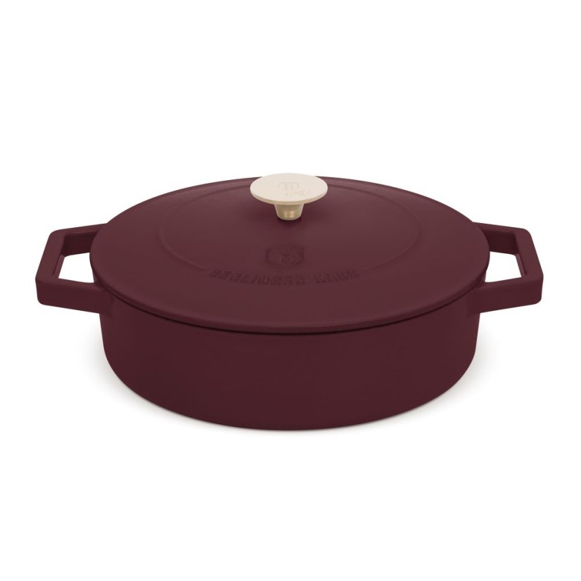 Ťažký liatinový hrniec s vekom Ø 26 cm 2,57 L Berlingerhaus Leonardo Collection BH-6263