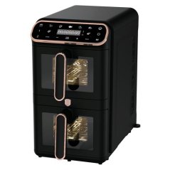 Horkovzdušná fritéza s dvojitým košem 5,5+ 5,5L s průhlednými okénky Berlingerhaus Black Rose Collection BH-9802