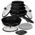 13 pcs cookware set Berlingerhaus Black Rose Collection BH-8419