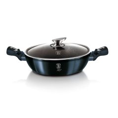 Plytký kastról 3,8 L s mramorovým povrchom 28 cm Berlingerhaus Metallic Line Aquamarine BH-1877