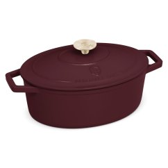 Ťažký liatinový oválny hrniec s vekom 4,65 L Berlingerhaus Leonardo Collection BH-6543