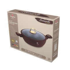 Plytký kastról 4,5 L s pokrievkou 30 cm Berlingerhaus Leonardo Collection BH-8039