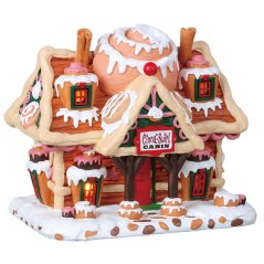 Lighted Building Lemax 85383 Cinnaswirl Cabin
