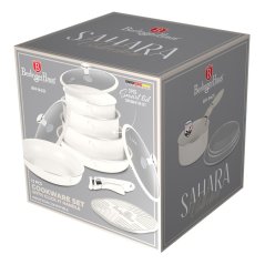 Sada varných a zapekacích mís s odnímateľnou rukoväťou 13 dielna vhodná do rúry do 220°C Berlingerhaus Sahara Marble Collection BH-8421