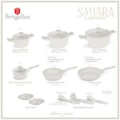 Sada hrnců 15 dílná Berlingerhaus Sahara Marble Collection BH-8401