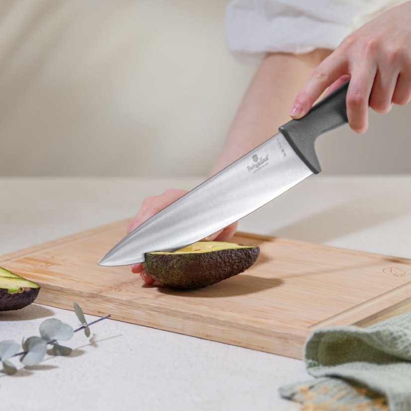 Sada kuchynských nožov s bambusovým stojanom 6 dielna Berlingerhaus Anthracite Collection BH-2672