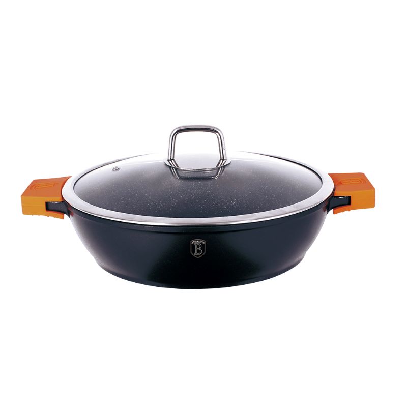 Plytký kastról 3,1 L s granitovým povrchom 28cm Berlingerhaus Granit Diamond Line BH-1109N