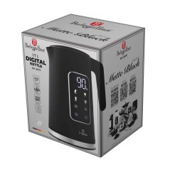 Digitálna rýchlovarná kanvica 1,7L Berlingerhaus Matte Black Collection BH-9675