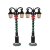 Pouličné osvetlenie Lemax 34090 Ozdobené pouličné lampy, 2 dielny set