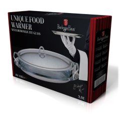 Servírovacia misa a sklenená zapekacia misa 3 L Berlingerhaus Unique Food Warmer BH-1385