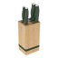Sada kuchynských nožov s bambusovým stojanom 6 dielna Berlingerhaus Matte Green Collection BH-2751