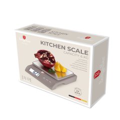 Digitálna kuchynská váha nosnosť 6 kg Berlingerhaus Taupe Collection BH-9916