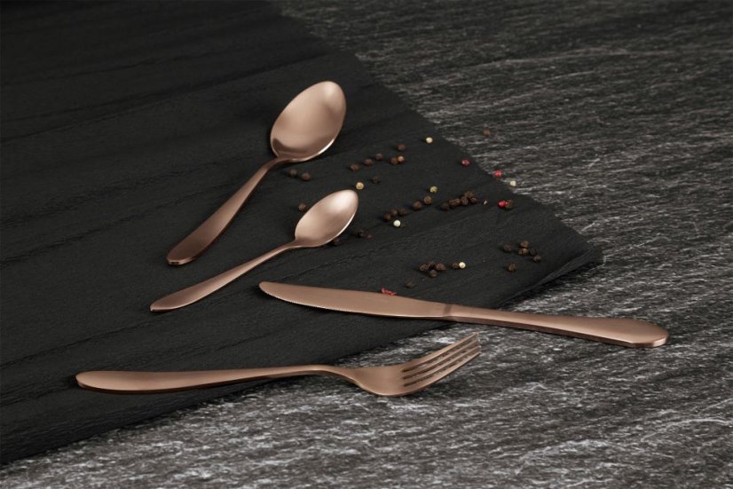 Příbor sada 24 kusů Berlingerhaus Metallic Line Special Rose Gold BH-3076
