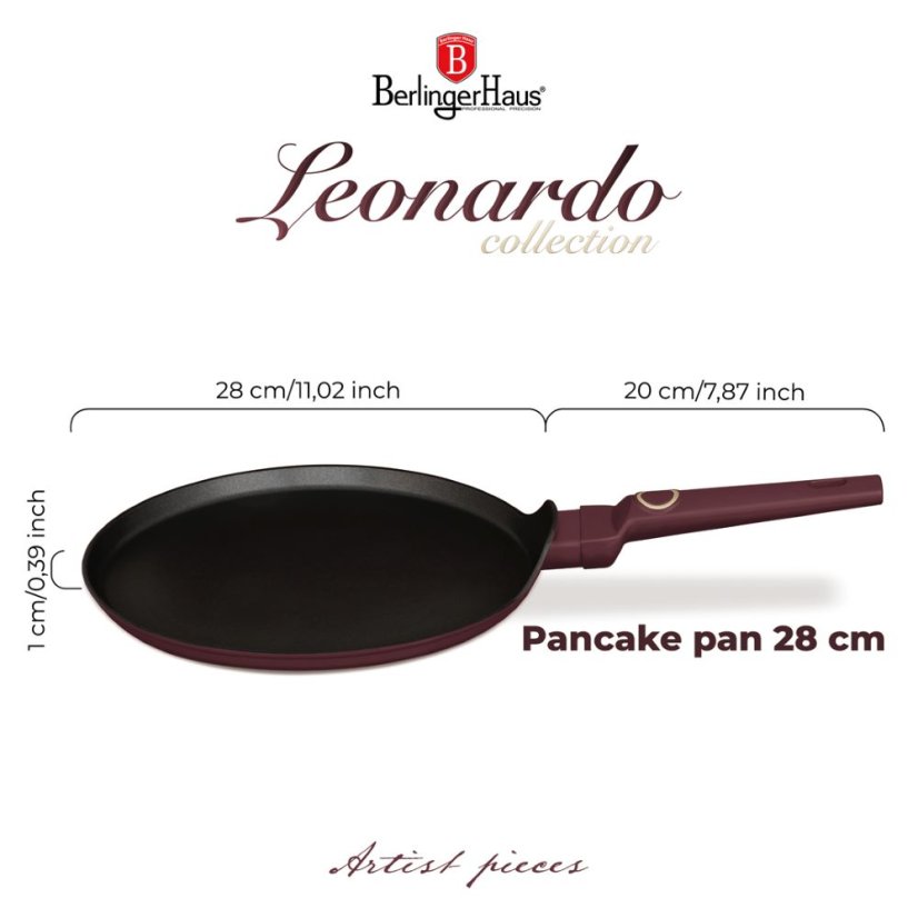 Panvica na palacinky 28 cm Berlingerhaus Leonardo Collection BH-8026