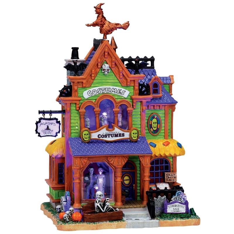 Lighted Building Lemax 75494 Agatha's Costume Crypt