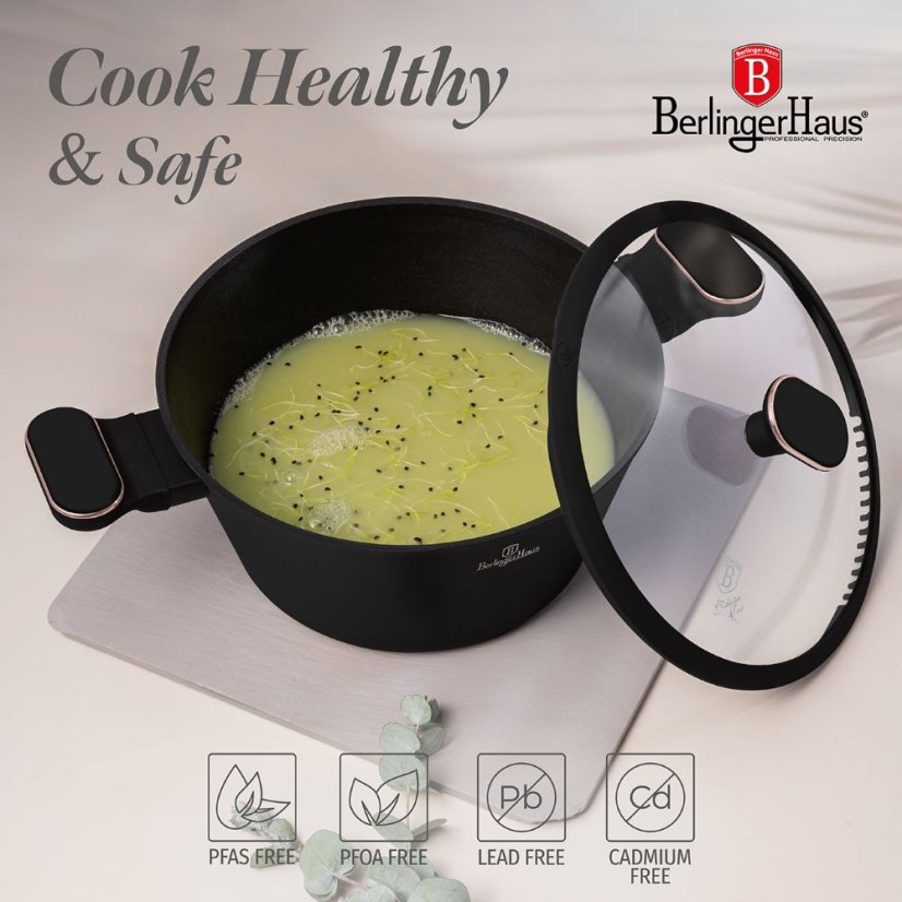 Sada hrnců 10 dílná Berlingerhaus Black Rose Collection BH-8362