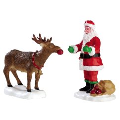 Figurines Lemax 62226 Reindeer Treats, Set Of 2