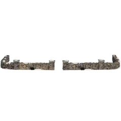 Table Accents Lemax 93304 Colonial Stone Wall, Set Of 10