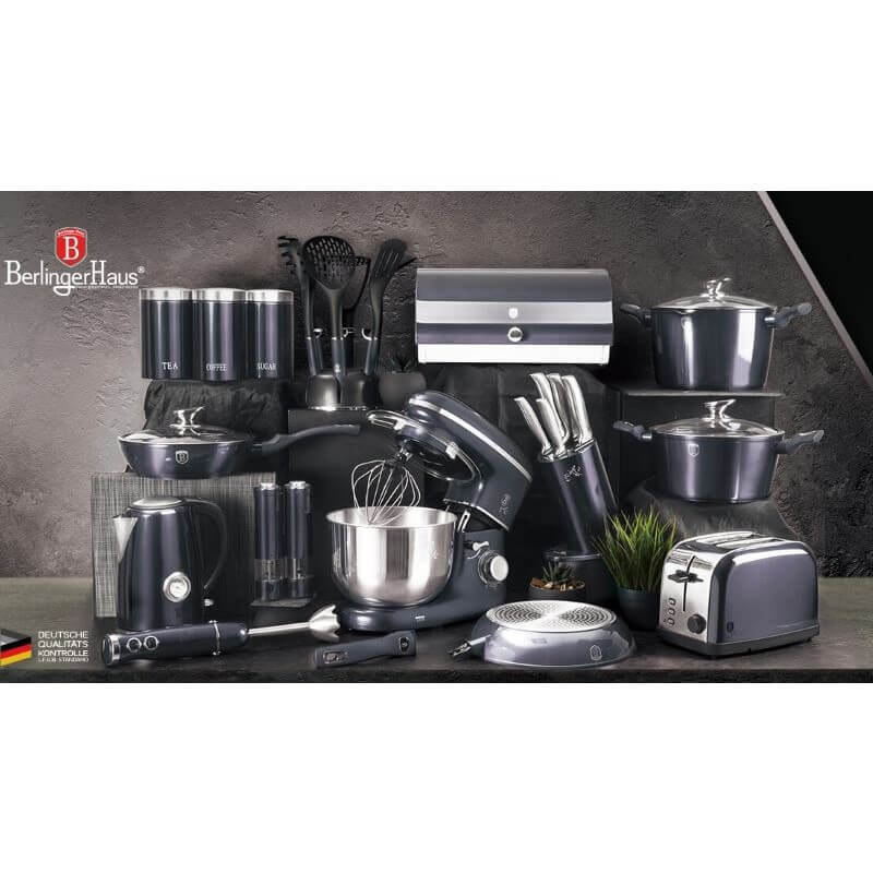 Sada kuchynských nožov s magnetickou lištou 6 dielna Berlingerhaus Metallic Line Carbon Pro Edition BH-2682