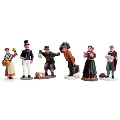 Figurines Lemax 92355 Townsfolk Figurines, Set Of 6