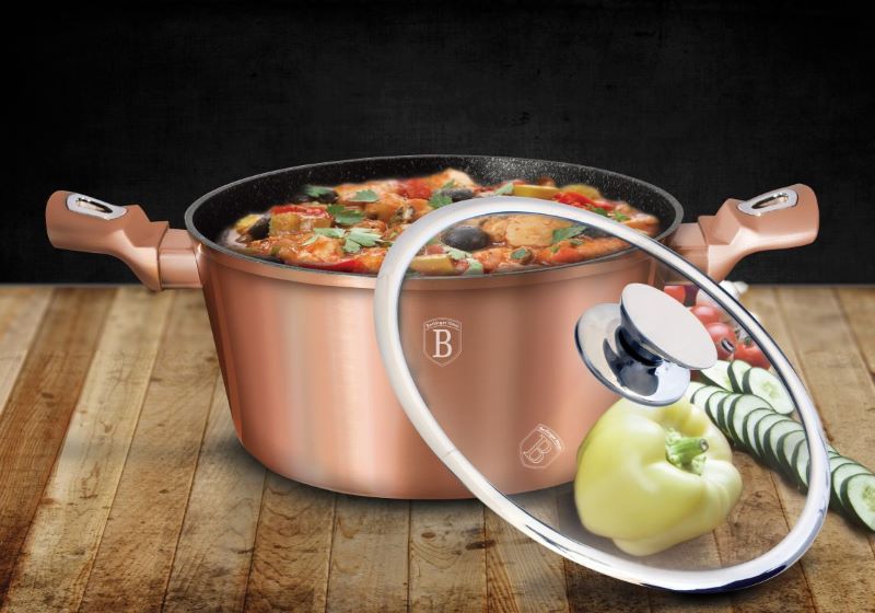 Kastról 2,5 L s mramorovým povrchom 20cm Berlingerhaus Metallic Line Rose Gold BH-1514N