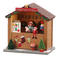 Exteriérové prvky Lemax 14907 Stánok vianočný svet