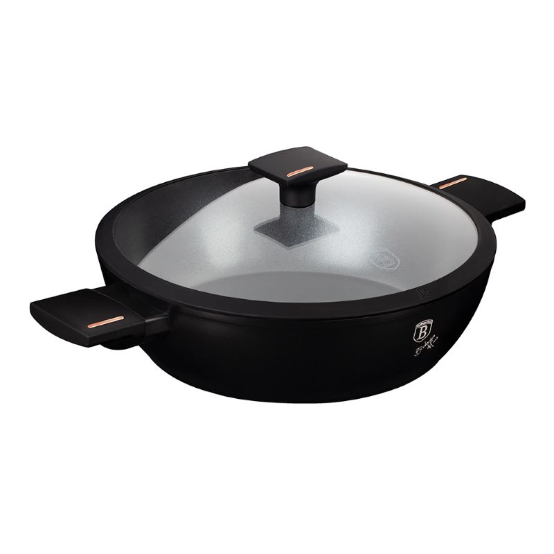 Plytký kastról 3,8 L na indukciu s nepriľnavým povrchom 28 cm Berlingerhaus Monaco Collection BH-7090