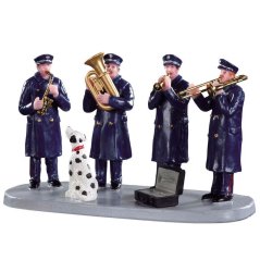 Figúrky Lemax 93421 Hasičská kapela v akcii