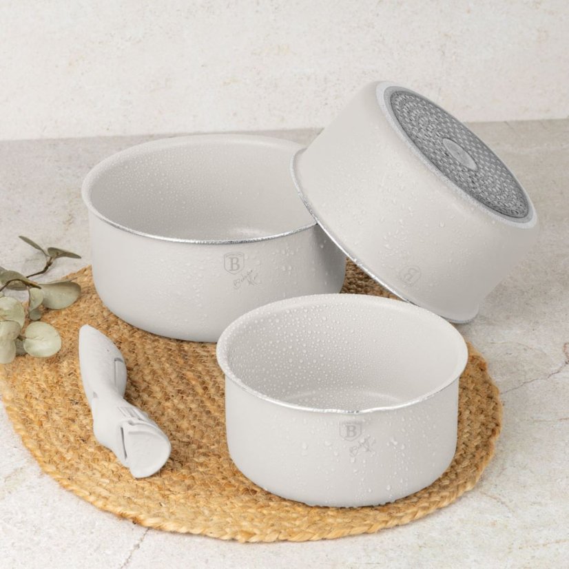 13 pcs cookware set Berlingerhaus Sahara Marble Collection BH-8421