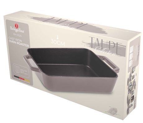 Ťažký liatinový pekáč 30 x 20 cm, 3 L Berlingerhaus Taupe Collection BH-6526