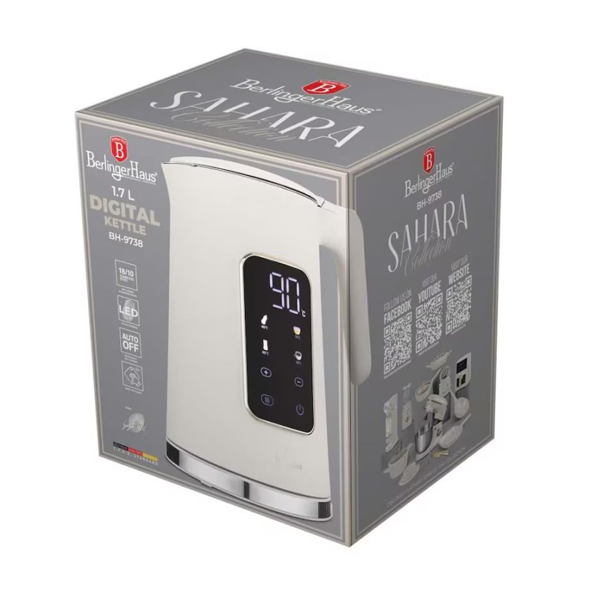 Digitálna rýchlovarná kanvica 1,7L Berlingerhaus Sahara Collection BH-9738