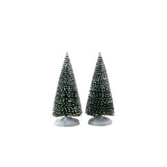 Trees Lemax 14004 Bristle Tree, Small, Set Of 2