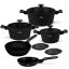 Sada hrncov 10 dielna Berlingerhaus Black Rose Collection BH-8362