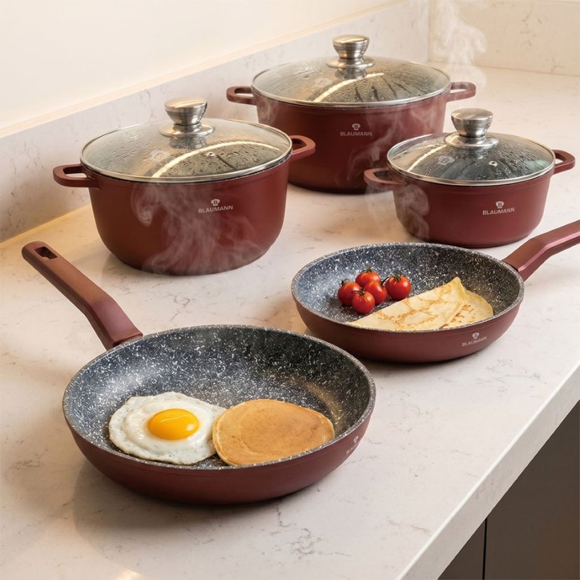 Sada hrncov 8 dielna Blaumann Cera Stone Collection BL-4146