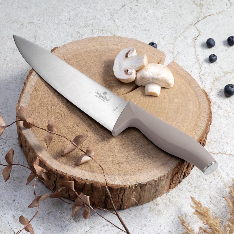 Sada kuchyňských nožů s bambusovým stojanem 6 dílná Berlingerhaus Taupe Collection BH-2756