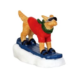 Figurky Lemax 42222 Psí dobrodruh na snowboardu