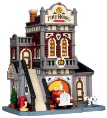 Lighted Building Lemax 45702 Fire House No. 12