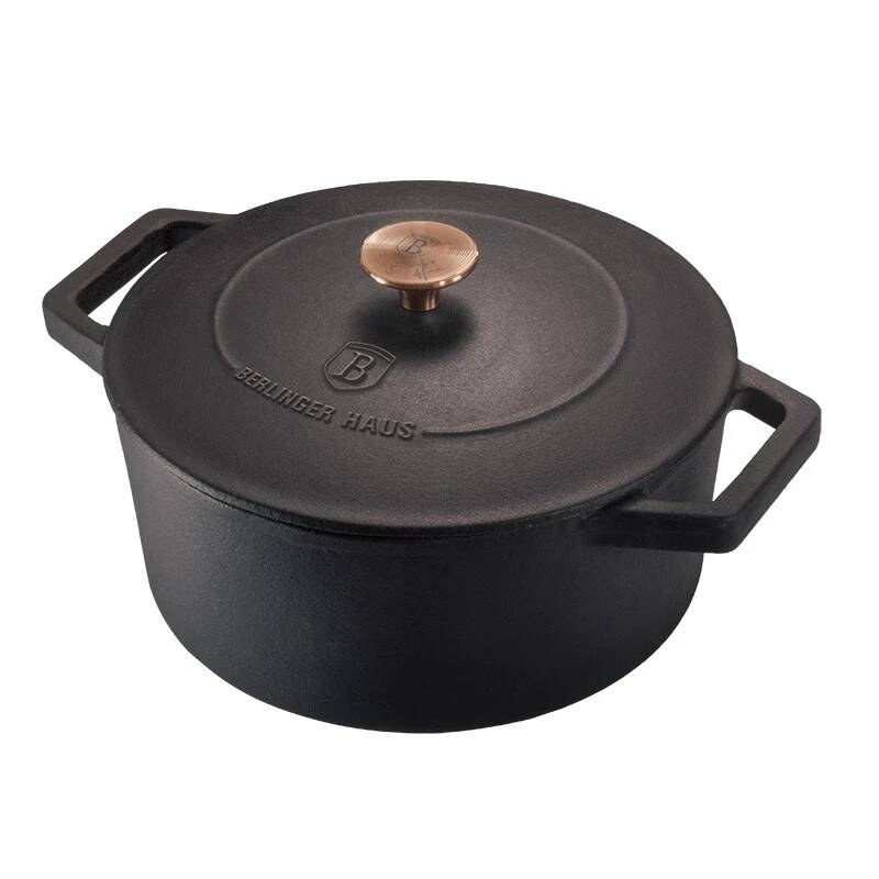 Ťažký liatinový hrniec s vekom Ø 20 cm 2,75 L Berlingerhaus Strong Mold Seria BH-6491