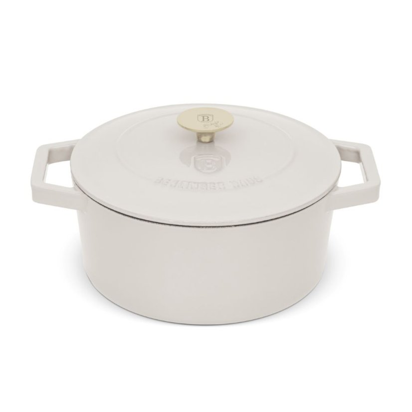 Ťažký liatinový hrniec s vekom Ø 24 cm 4,35 L Berlingerhaus Sahara Collection BH-6528